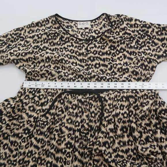 Sea New York Silk Leopard Print Mini Dress - Picture 8 of 9
